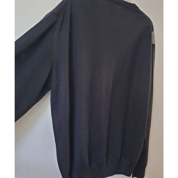 Vintage Protege Collection Geometric Sweater XL Mens Black & Gray - Picture 7 of 10